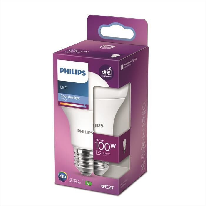 Philips Led Goccia 100w E27 6500k Non Dim-white