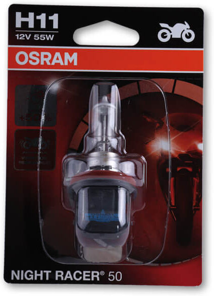 OSRAM Lampadina  H11, NIGHT RACER 50, fascio immerso, 12V 55W PGJ19-2 Bianco