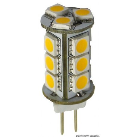 Osculati Lampadina LED SMD zoccolo G4 per faretti 2,4