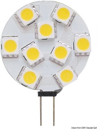 Osculati Lampadina LED SMD zoccolo G4 Lampadina LED SMD G4 12/24 V attacco laterale