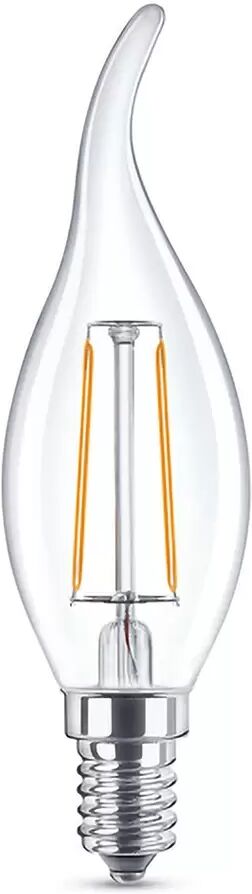 Lampadina Led a Filamento E14 CL35 a colpo di vento 2W Bianco caldo 2700K Novaline