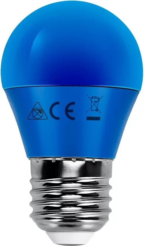 Lampadina Led E27 G45 a sfera 4W Blu Aigostar