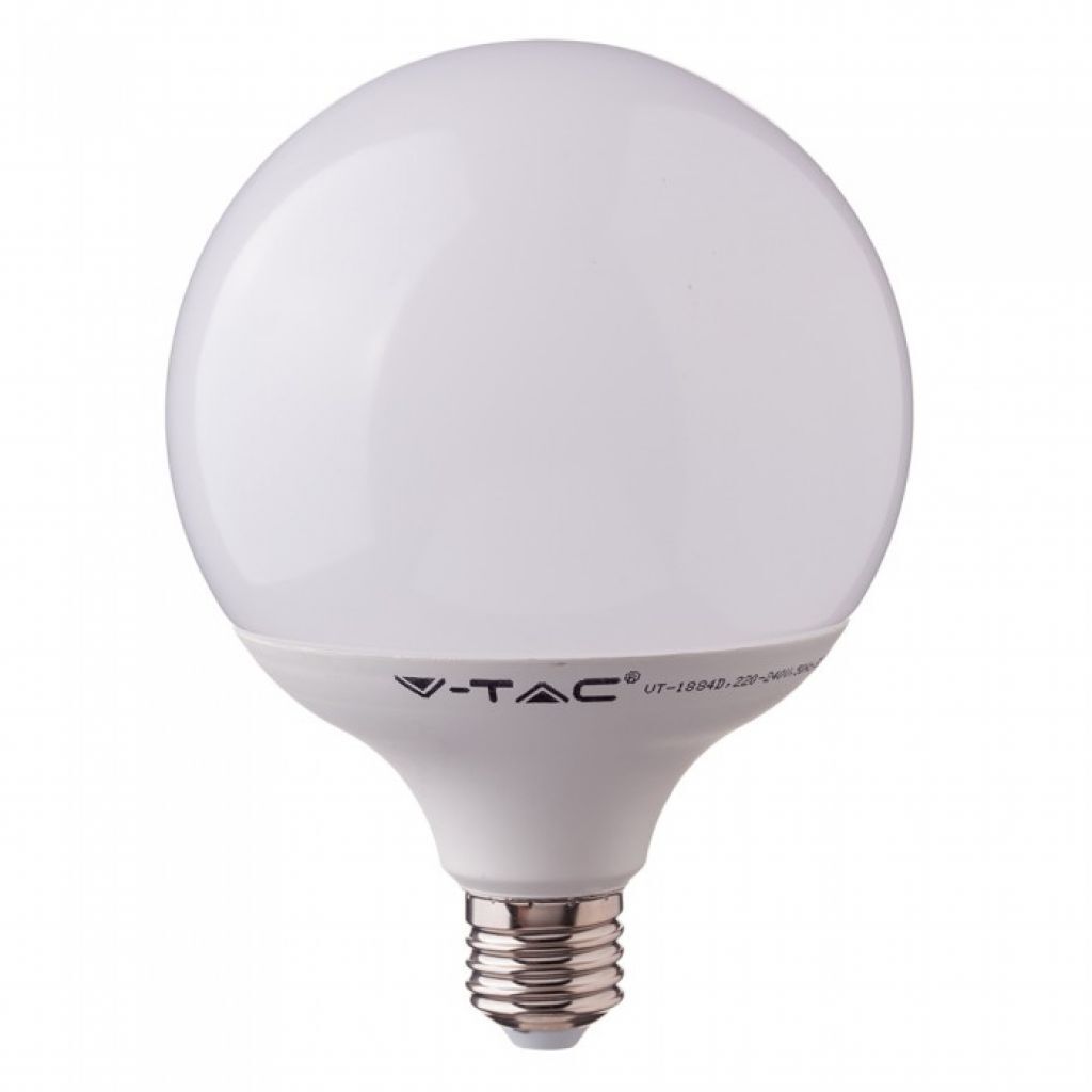 V-Tac Pro Vt-288 Lampadina Led Globo Chip Samsung Smd 18w E27 G120 Bianco Naturale 4000k - Sku 124