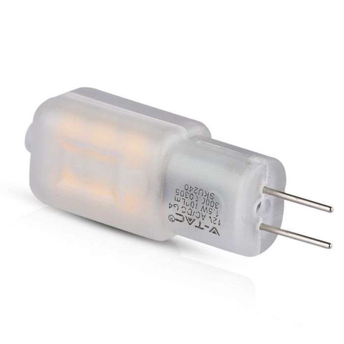 V-Tac Pro Vt-201 Lampadina Led Faretto Chip Samsung Smd 1,5w T12 G4 12v Bianco Caldo 3000k - Sku 240