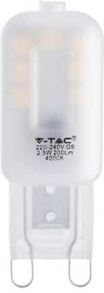 V-Tac Vt-203 Lampadina Led G9 Chip Samsung Smd Faretto 2,2w Bianco Caldo 3000k - Sku 20478