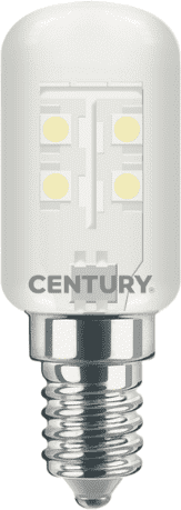 Century Lampadina Frigo Led  Smd E14 1.8w Bianco Caldo 2700k 130lm 270° Ip20 - Fgf-011427