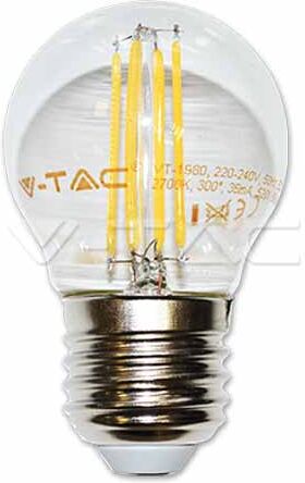 V-Tac Vt-1980 Lampadina A Led 4w Filamento E27 G45 Luce Bianco Freddo 6000k - 4428