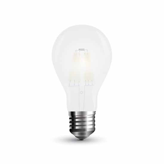 V-Tac Vt-2045 Lampadina Bulbo 5w E27 A60 Filamento Vetro Smerigliato 2700k - 7178