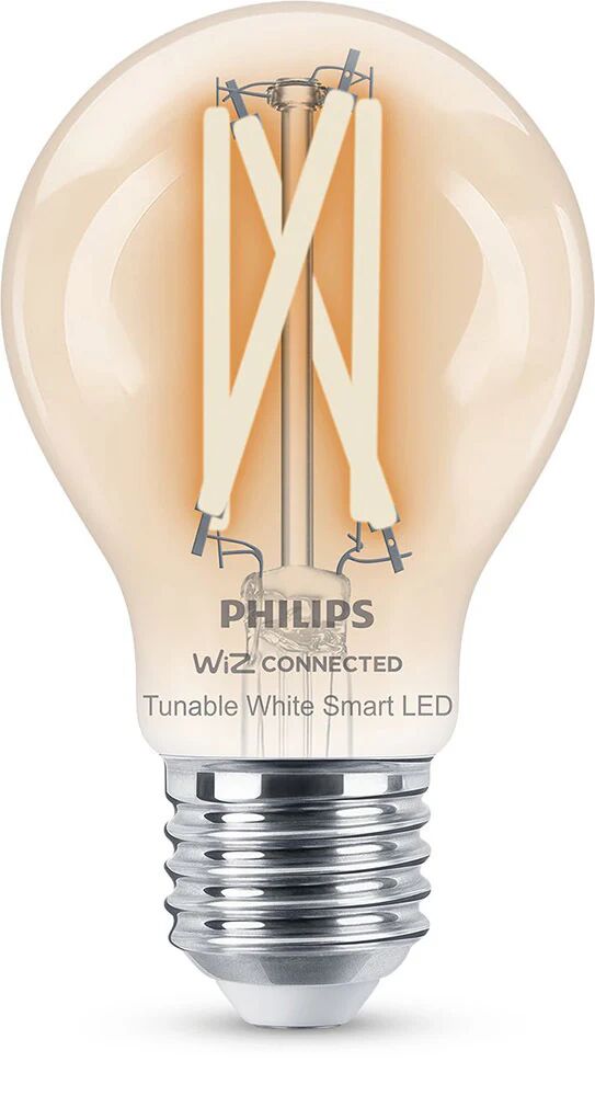 Philips LED Lampadina Smart Filament Dimmerabile Luce Bianca da Calda a Fredda Attacco E27 60W Goccia