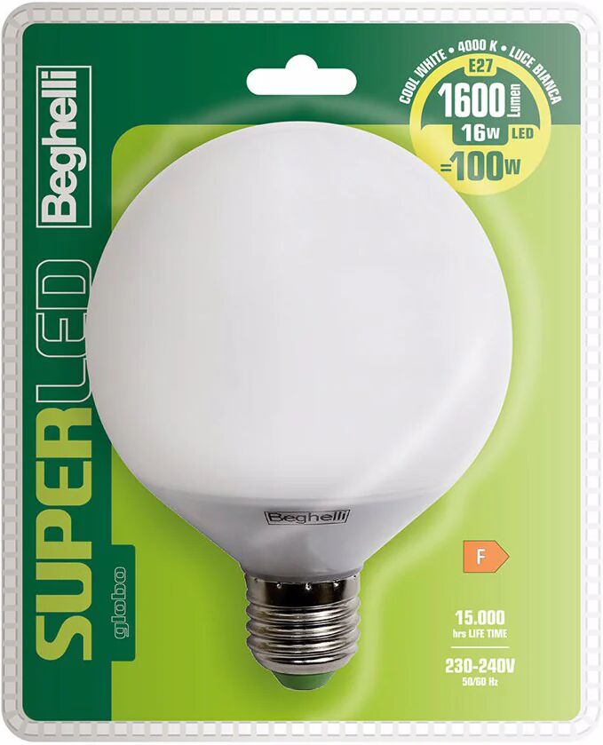 Beghelli Super LED Lampadina a risparmio energetico 16 W E27 F