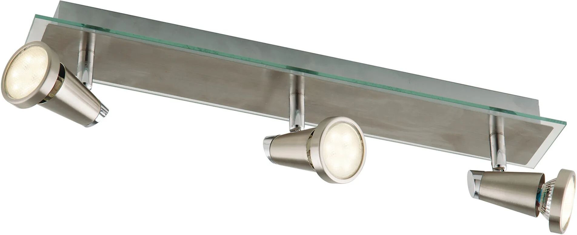 Tecnomat BARRA 3 FARETTI INTEC MIAMI CROMO CON LAMPADINE LED SMD GU10 3x3W