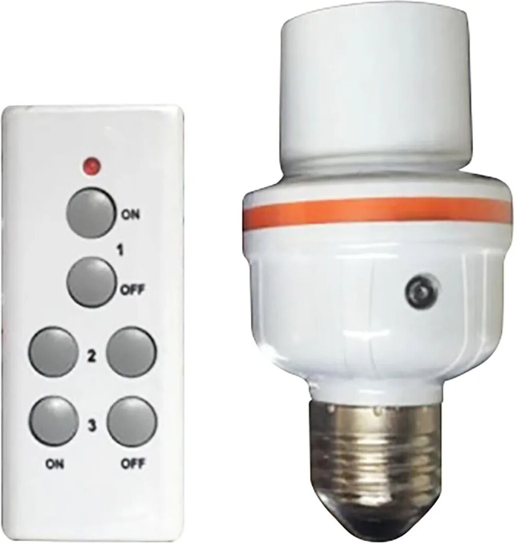 Proxe PORTALAMPADA E27 CON FUNZIONE DIMMER E TELECOMANDO