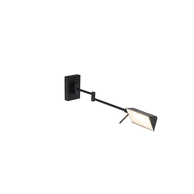 QAZQA Design wandlamp zwart incl. LED met touch dimmer - Notia