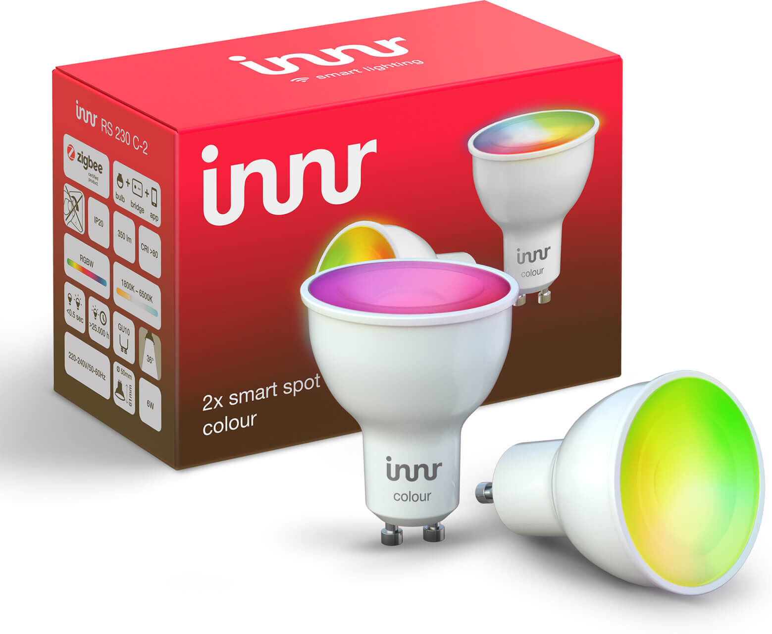 Innr Smart Lamp GU10 RGBW, 2-pack