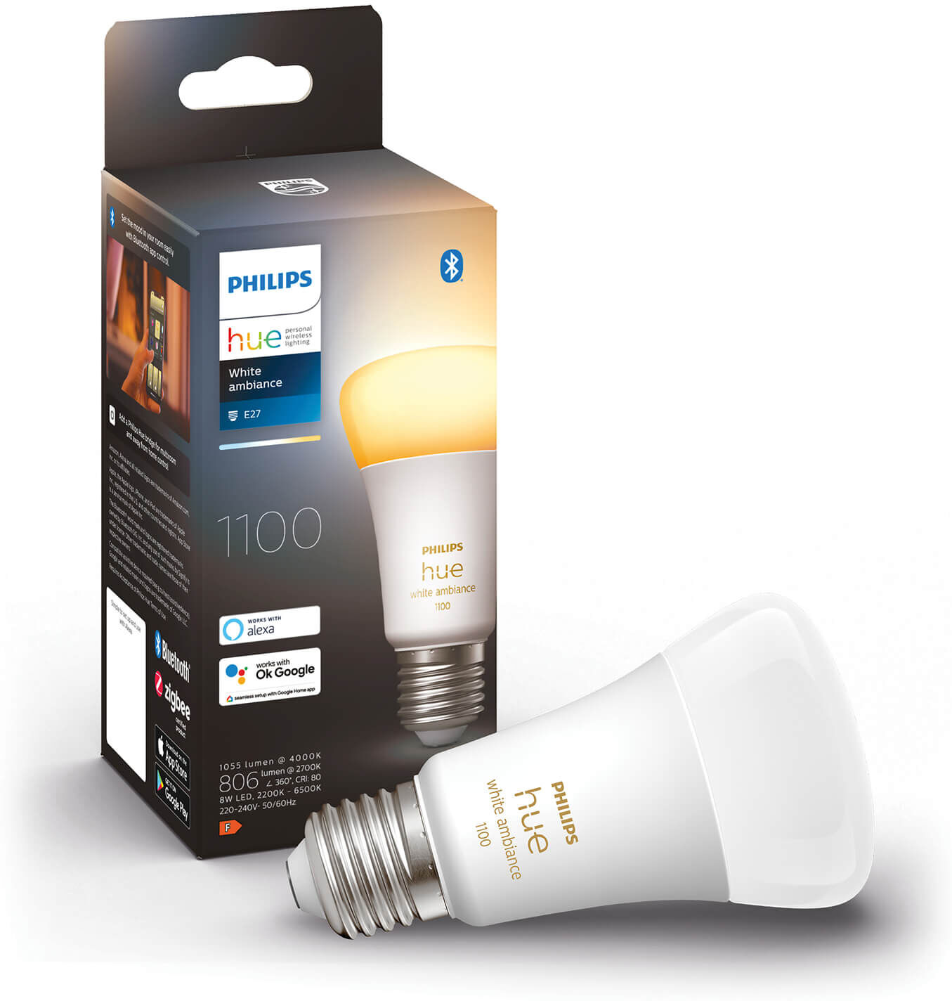 Philips Hue losse lampen - 1100lm - White Ambiance - E27