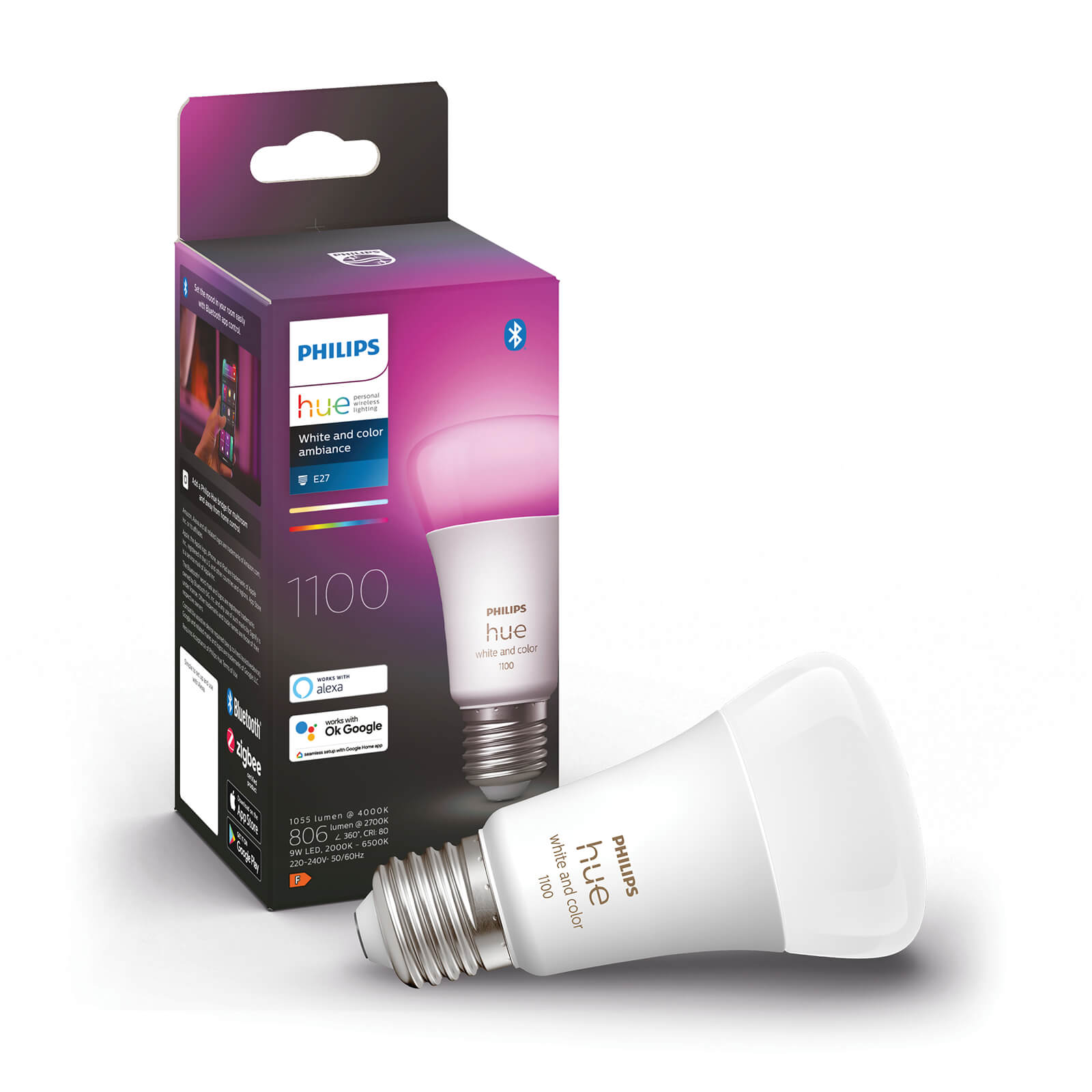 Philips Hue losse lampen - 1100lm - White & Color - E27
