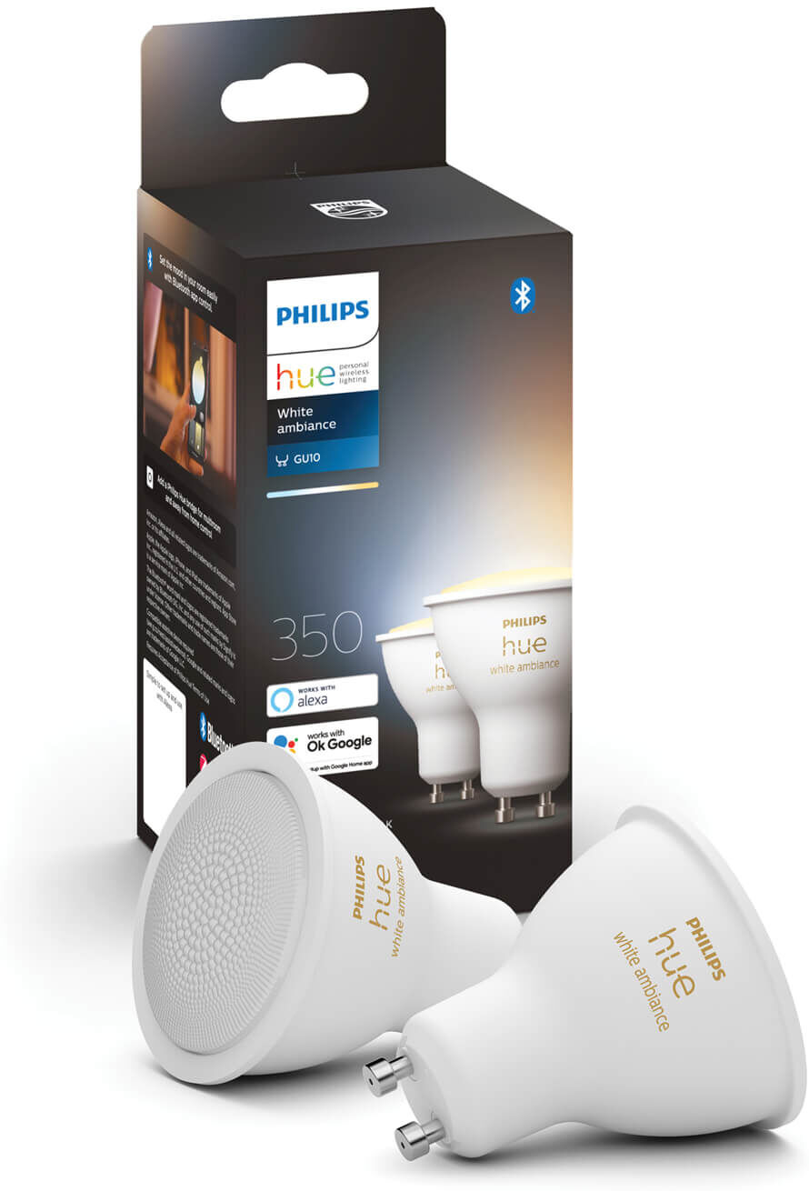 Philips Hue losse lamp - White Ambiance - GU10 perfect fit (2-pack)