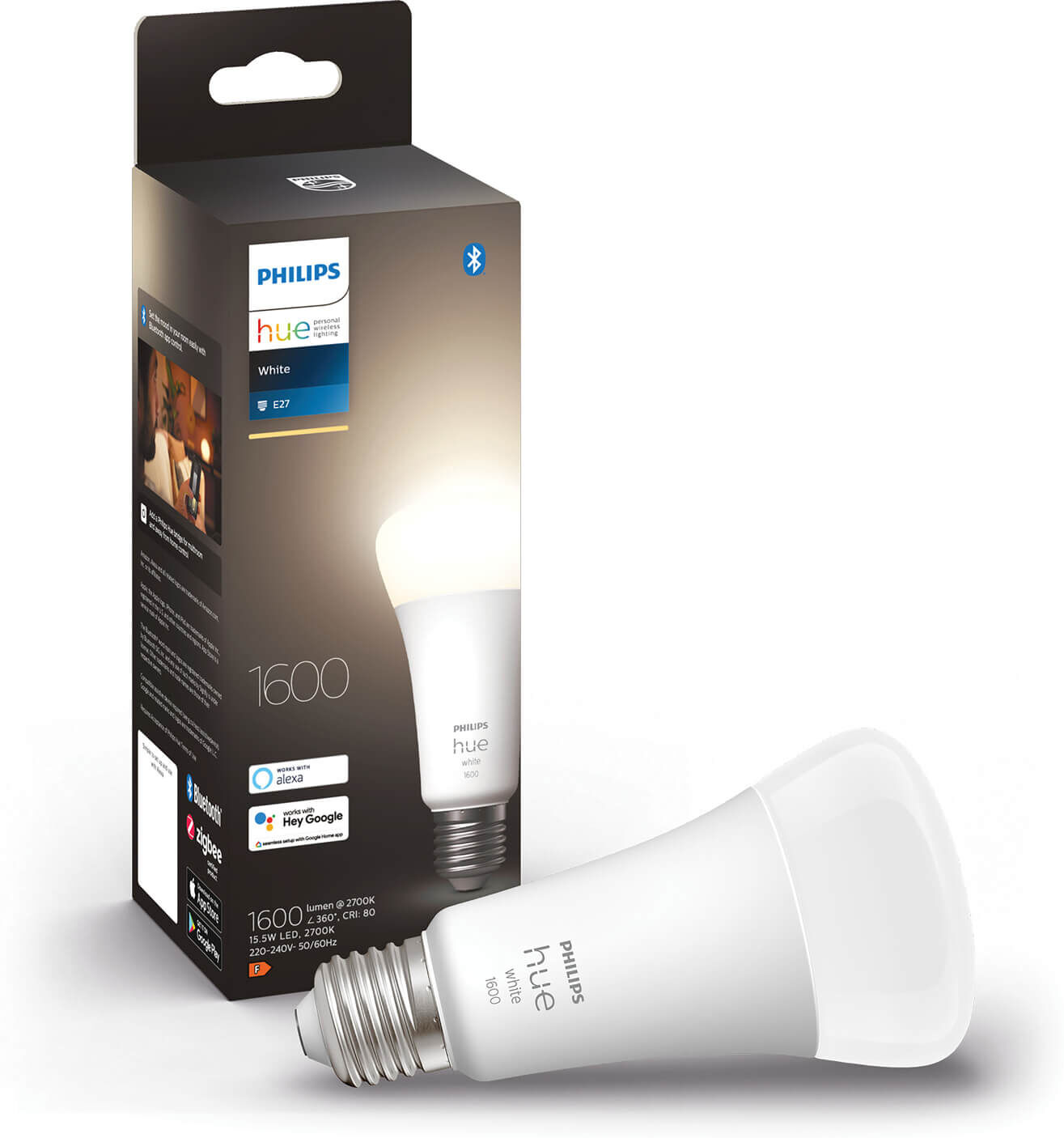 Philips Hue losse lampen - 1600lm - White - E27