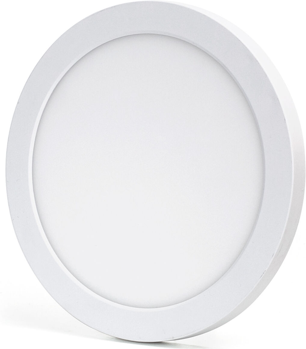 BES LED LED Downlight Pro - Aigi Foka - Inbouw/Opbouw - Rond - 18W - Aanpasbare Kleur CCT - Mat Wit - Kunststof