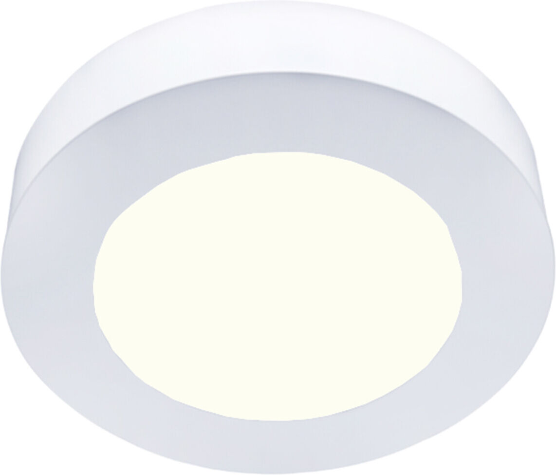 BES LED LED Downlight Slim Pro - Aigi Strilo - Opbouw Rond 6W - Natuurlijk Wit 4000K - Mat Wit - Kunststof