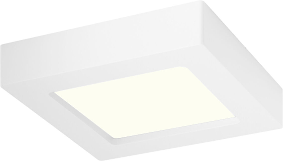 BES LED LED Downlight Slim Pro - Aigi Strilo - Opbouw Vierkant 6W - Natuurlijk Wit 4000K - Mat Wit - Kunststof