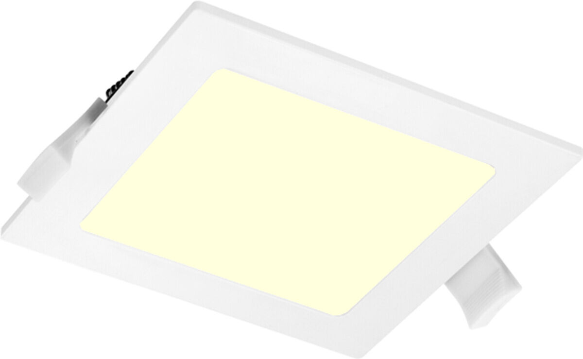 BES LED LED Downlight Slim Pro - Aigi Suno - Inbouw Vierkant 6W - Warm Wit 3000K - Mat Wit - Kunststof