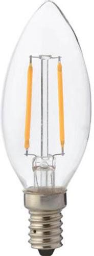 BES LED LED Lamp - Kaarslamp - Filament - E14 Fitting - 4W - Warm Wit 2700K