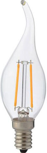 BES LED LED Lamp - Kaarslamp - Filament Flame - E14 Fitting - 4W - Natuurlijk Wit 4200K