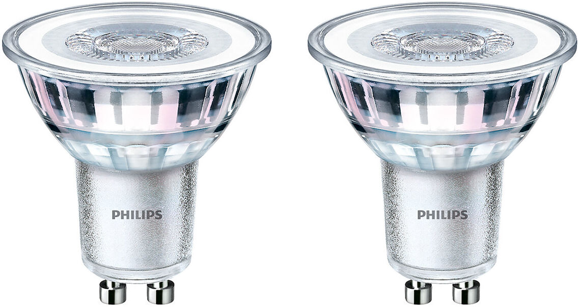 PHILIPS - LED Spot - Set 2 Stuks - Classic 827 36D - GU10 Fitting - 4.6W - Warm Wit 2700K   Vervangt 50W