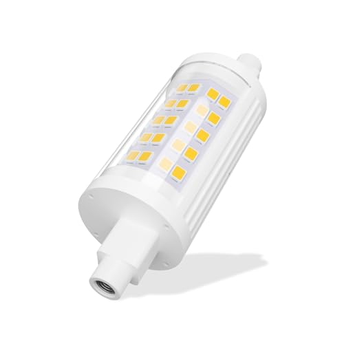BVCL R7s LED-lamp 78 mm, niet-dimbare lineaire lampen, 10 W 1000 lm, gelijk aan 100 W halogeenlamp, for schijnwerpers, veiligheidsverlichting, landschapsverlichting en werkverlichting (Color : Warm white