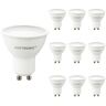 HOFTRONIC™ 10x GU10 LED spot - 4,5 Watt 400 lumen - 2700K Warm wit licht - Dimbaar - LED reflector - Vervangt 50 Watt