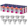 OSRAM LED STAR VALUE PAR16 LED LAMP til GU10 BASE, REFLEKTOR LAMP, GL, 575 LUMENS, Kold hvid (4000K), Udskiftning til konventionelle 80W pærer, ikke dæmpbar, 10-pack