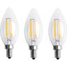 Frobea 3 x dimbare E12 4 W COB kaars gloeidraad led lamp 10 x 3,5 cm