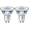 Philips ampoule LED GU10 46W Equivalent 50W Blanc chaud Lot de 2