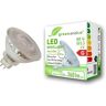 greenandco ® CRI97+ 2700K 110° LED-spot vervangt 25W GU5.3 MR16, 6W 360lm warm wit 12V AC/DC, flikkervrij, niet-dimbaar