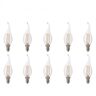BES LED LED Lamp 10 Pack - Kaarslamp - Filament Flame - E14 Fitting - 4W - Warm Wit 2700K