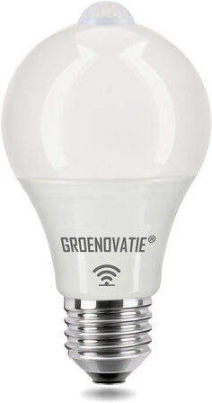 Groenovatie E27 LED Lamp 5W Warm Wit, PIR Bewegingssensor