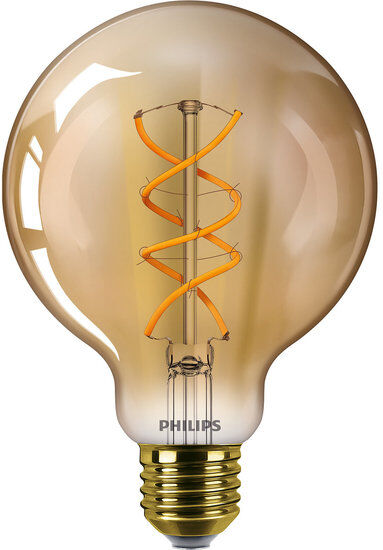 Philips CLA E27 LED Globelamp 5-25W G93 Goud Extra Warm Wit