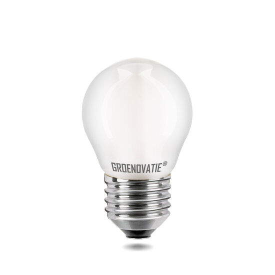 Groenovatie E27 LED Filament Kogellamp 4W Extra Warm Wit Dimbaar Mat