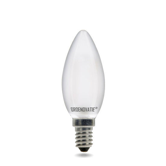 Groenovatie E14 LED Filament Kaarslamp 2W Warm Wit Dimbaar Mat