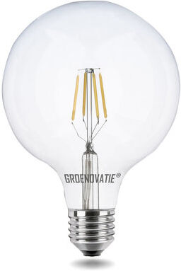 Groenovatie E27 LED Filament Globelamp 4W Warm Wit Dimbaar 125mm