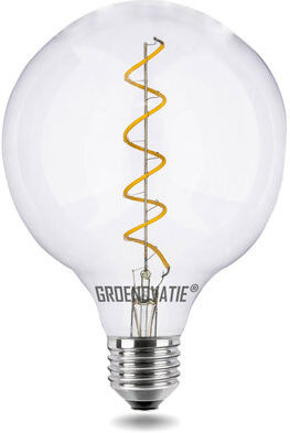 Groenovatie E27 LED Filament Globelamp 4W Spiral Extra Warm Wit Dimbaar