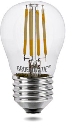 Groenovatie E27 LED Filament Kogellamp 4W Warm Wit Dimbaar