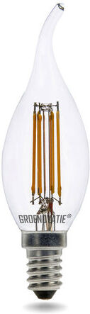 Groenovatie E14 LED Filament Kaarslamp Tip 4W Warm Wit Dimbaar