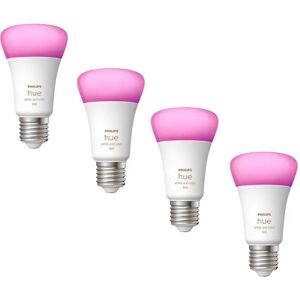 Philips Hue White and Color 4 x E27 lyspærer