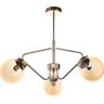 Lampe med lampe Orno BULAT 3P, lampe med lampe, E14 maks. 3x40W, złota