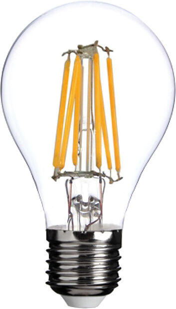 12V E27 B60 4W 4x Filament led pære, varmhvit, klar