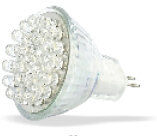 12V G4/MR11 1,2W 24 led pære, varmhvit