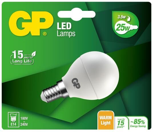 GP Batteries Ledpære Led Mglobe E14