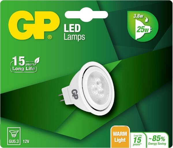 GP Batteries Ledpære Led Mr16 Gu5.3 3.8 W